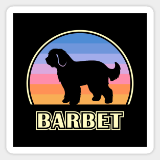 Barbet Vintage Sunset Dog Sticker